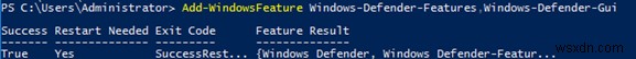WindowsServer2019および2016でのWindowsDefenderアンチウイルスの使用 