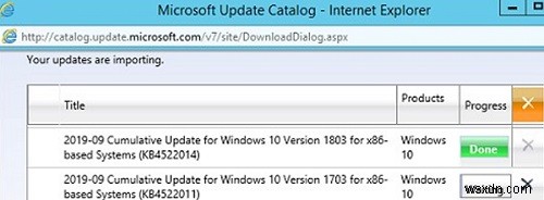 Microsoft UpdateカタログからWSUSに更新プログラムを手動でインポート（追加）する方法は？ 