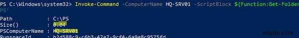 PowerShell：Windowsのディスク上のフォルダーサイズを取得する 