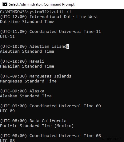 CMD、PowerShell、およびGPOを介したWindowsのタイムゾーン設定の変更 