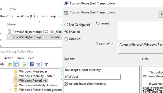 PowerShellスクリプトでログファイルに出力を書き込む 