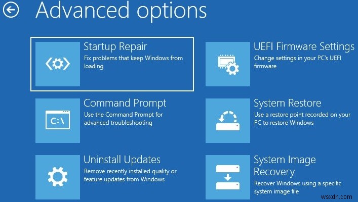 修正：更新プログラムをインストールした後、Windowsが起動（開始）しない 