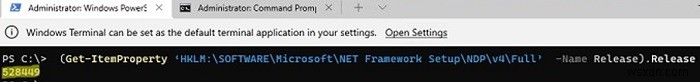 Windowsにインストールされている.NETFrameworkのバージョンを確認する方法は？ 