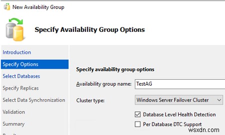 SQLServerでの常時接続の高可用性グループの構成 