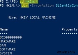 PowerShell：レジストリキーまたはパラメーターの取得、変更、作成、および削除 