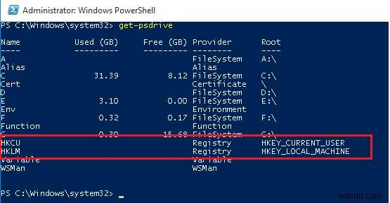 PowerShell：レジストリキーまたはパラメーターの取得、変更、作成、および削除 