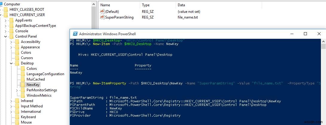 PowerShell：レジストリキーまたはパラメーターの取得、変更、作成、および削除 