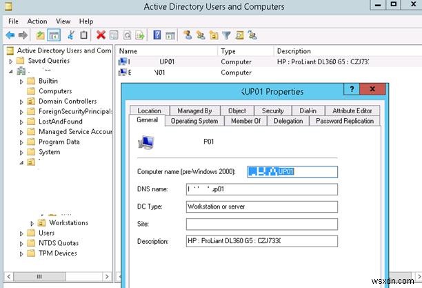 Active Directoryにコンピュータの説明を自動的に入力する方法は？ 