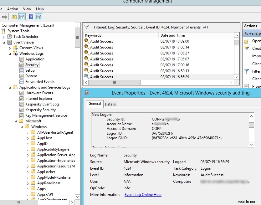 Windowsでのリモートデスクトップ接続ログの追跡と分析 