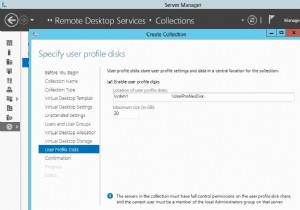 Windows Server 2012 R2 /2016RDSのユーザープロファイルディスク 