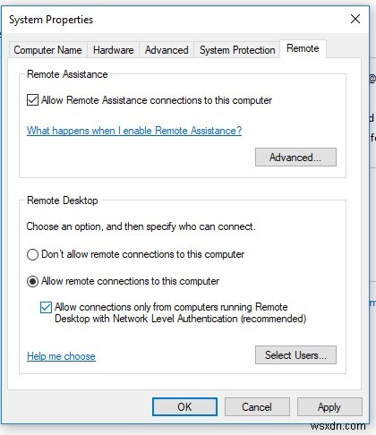 WindowsXPはWindows10/ Server 2012R2 /2016RDSにRDPできません 