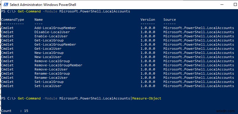 PowerShellを使用したローカルユーザーとグループの管理 