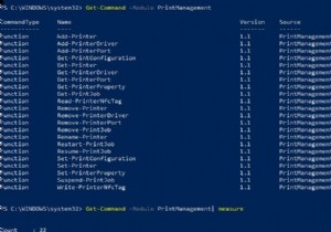 Windows 10 /Server2016でPowerShellを使用してプリンターとドライバーを管理する 