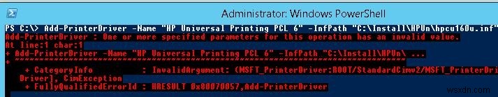 Windows 10 /Server2016でPowerShellを使用してプリンターとドライバーを管理する 