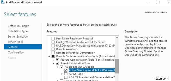 PowerShell Active Directoryモジュールをインストールして使用する方法は？ 