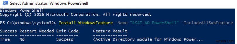 PowerShell Active Directoryモジュールをインストールして使用する方法は？ 