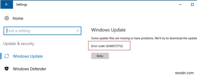 Windows Server 2016 /Windows10でのWindowsUpdateとDISMエラー0x80073712の修正 