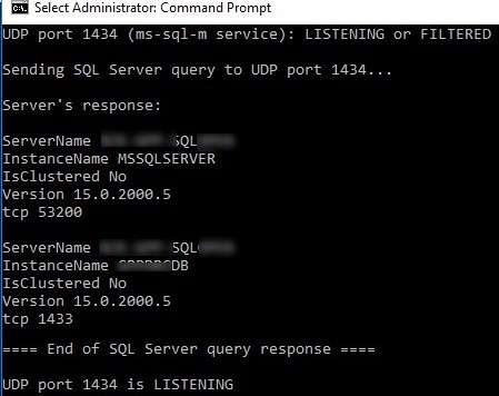 PortQryを使用したTCP/UDPオープンポートのチェック（ポートスキャナー） 