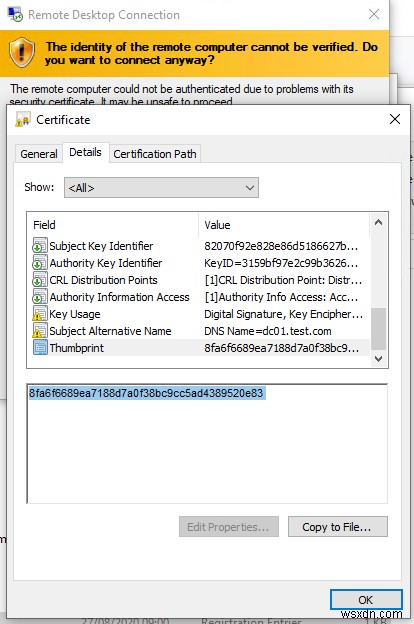 信頼できるSSL/TLS証明書を使用したRDP接続の保護 