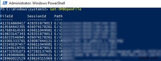 Windows Server SMB共有で開いているファイルを表示および閉じる方法は？ 