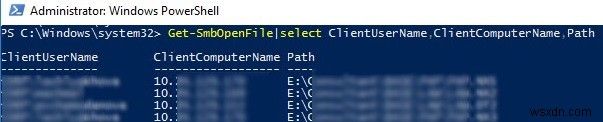 Windows Server SMB共有で開いているファイルを表示および閉じる方法は？ 