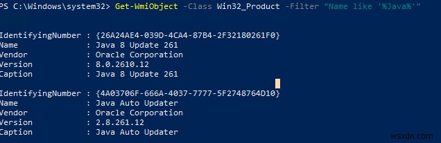 PowerShellを使用してWindowsでJavaバージョンを確認または更新する方法は？ 