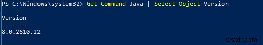 PowerShellを使用してWindowsでJavaバージョンを確認または更新する方法は？ 