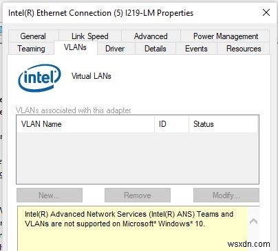 Windows 10 / WindowsServer2016でのVLANインターフェイスの構成 