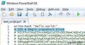 コード署名証明書を使用してPowerShellスクリプト（PS1）に署名する方法は？ 