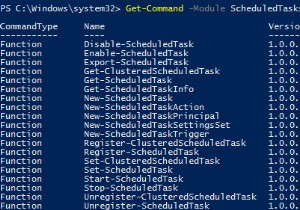 PowerShellを使用してスケジュールされたタスクを作成および管理する方法は？ 