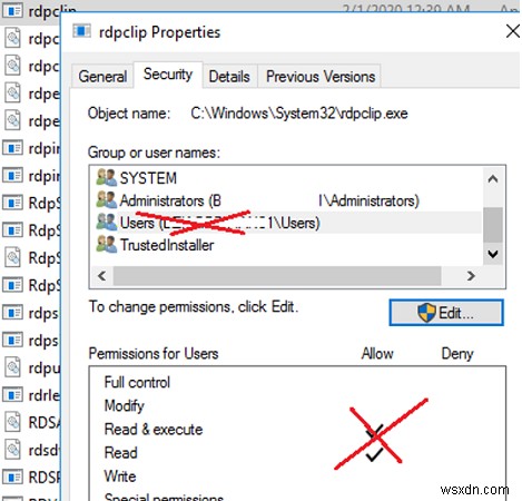 リモートデスクトップ（RDP）クリップボードを介してコピーして貼り付けることはできません 