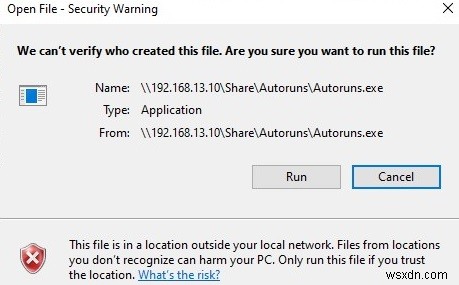 Windows 10で「ファイルを開く–セキュリティ警告」を無効にする方法は？ 