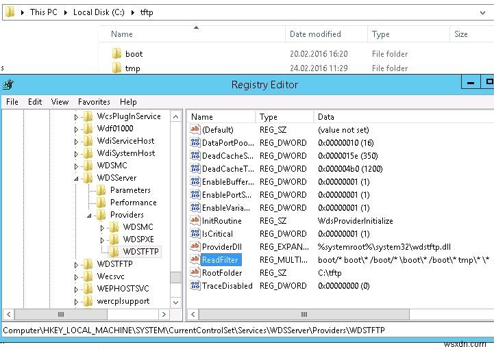Windows Server2012R2にTFTPサーバーをインストールする方法 