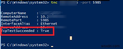 WinRMクライアントがHTTPの不正な要求ステータス（400）を受信しました 