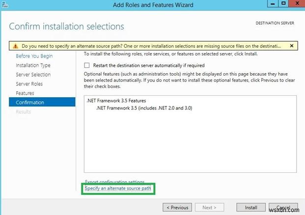 Windows Server2012R2に.NETFramework3.5をインストールする方法 