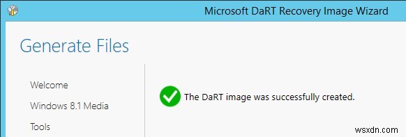 DaRT10リカバリイメージを作成する方法 