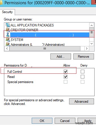 WindowsでのDistributedCOMエラー10016：アプリケーション固有のアクセス許可設定でローカルアクティベーションアクセス許可が付与されない 