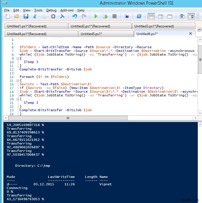 BITSとPowerShellを使用して信頼性の低いネットワーク経由で大きなファイルをコピーする 