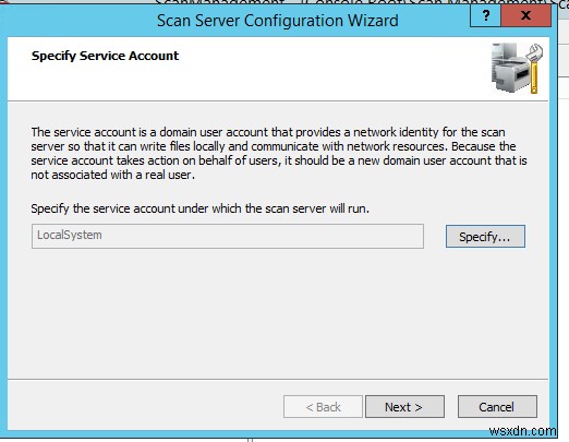 Windows Server2012R2での分散スキャンサーバーの構成 