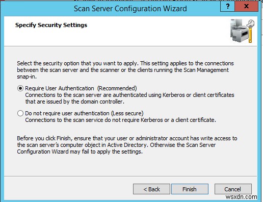 Windows Server2012R2での分散スキャンサーバーの構成 