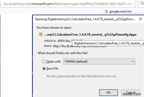 オフラインインストールのためにMicrosoftStoreからAPPXファイルをダウンロードする方法は？ 