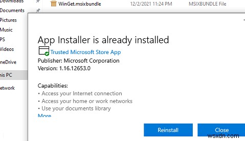 Windows10および11でのWinGetPackageManagerの使用 