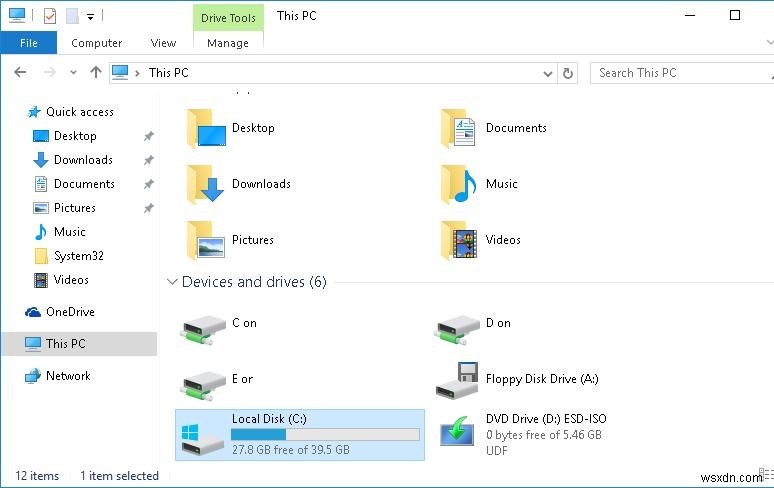 Windows 10 Compact OS：ディスクフットプリントの削減 