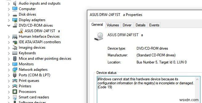 Windows10で不足しているCD/DVDドライブを復元する 