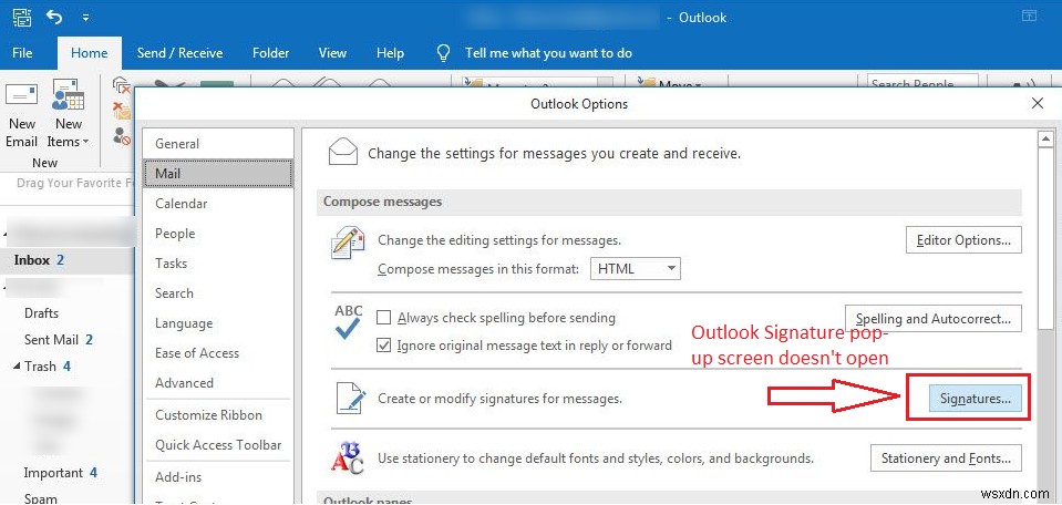 修正：Outlook2013/2016で「署名」ボタンが機能しない 