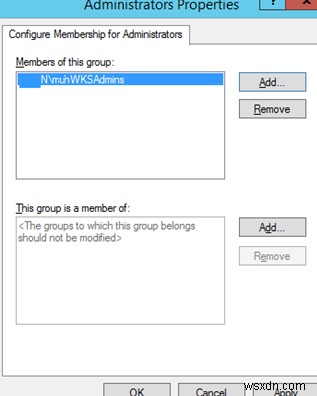 グループポリシーを介したローカル管理者グループへのユーザーの追加 
