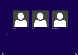 Windows8のウェルカム画面からユーザーを非表示にする方法 