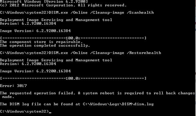 Windows 8/2012修正：「WindowsUpdateの構成に失敗しました。変更を元に戻す」 