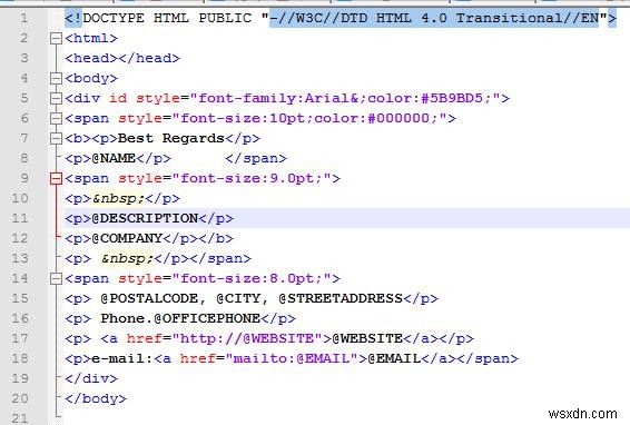 AD情報を使用したOutlook2010/2013署名の生成 