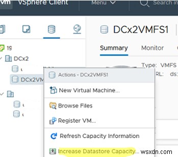 VMware ESXi（vSphere）でのVMFSデータストア容量の増加 